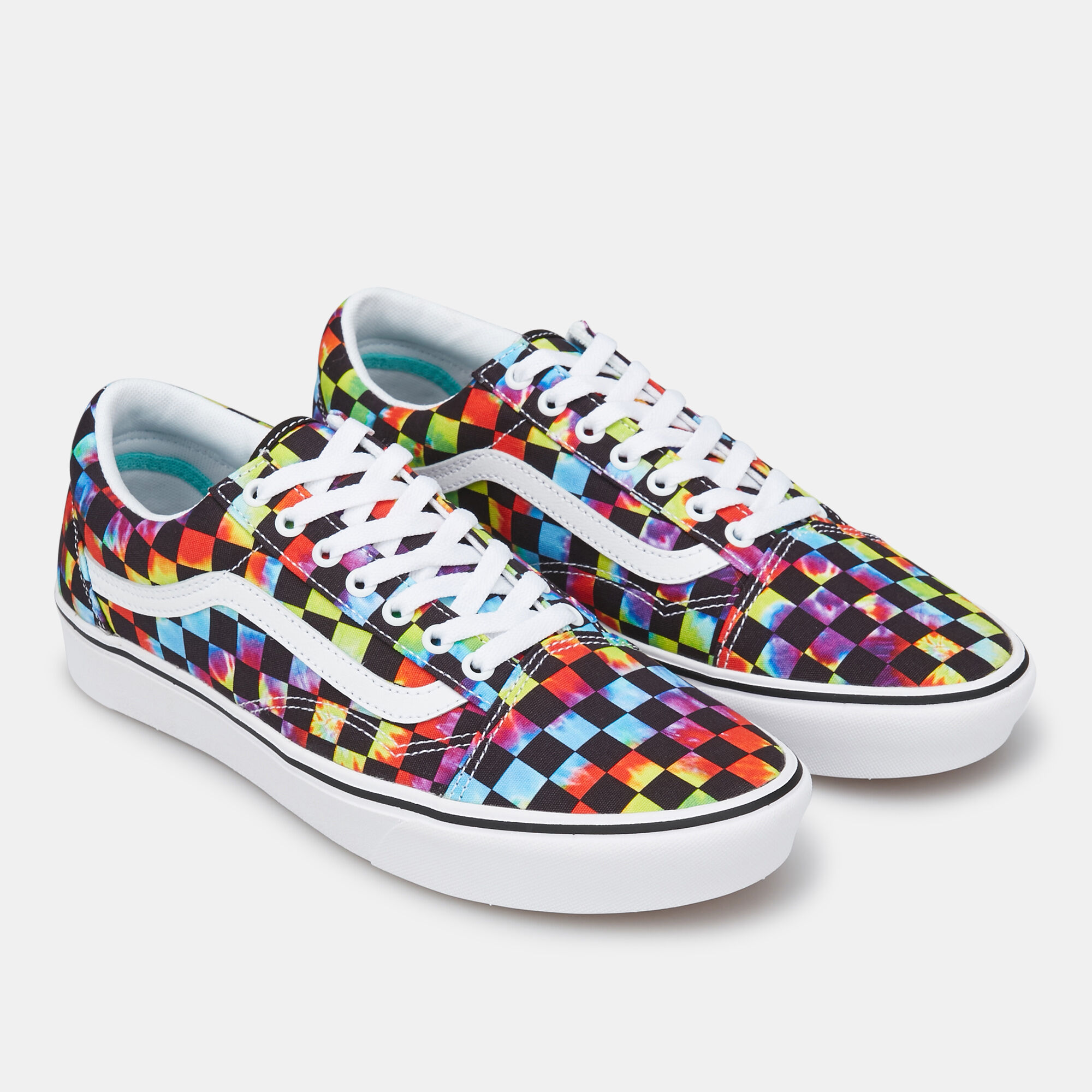 Tie Dye Checker ComfyCush Old Skool Unisex Shoe