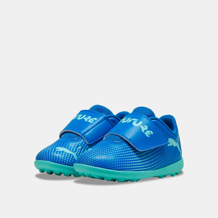 PUMA Kids' FUTURE 7 PLAY Turf Ground Football Shoes Blue PUMA Kids' FUTURE 7 PLAY Turf Ground Football Shoes Blue image number 1