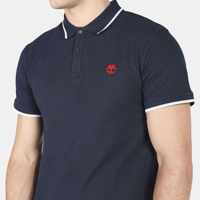 Timberland Men's Millers River Tipped Pique Polo T-Shirt Timberland Men's Millers River Tipped Pique Polo T-Shirt image number 3