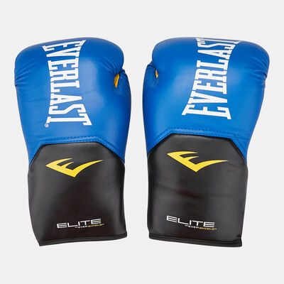 Everlast Elite Pro Style Leather Training Boxing Gloves (16 Oz) Blue