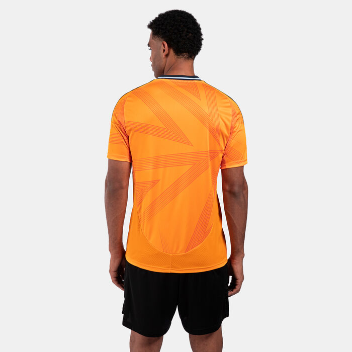 adidas Men's Real Madrid 24/25 Away Replica Football Jersey Orange adidas Men's Real Madrid 24/25 Away Replica Football Jersey Orange image number 1