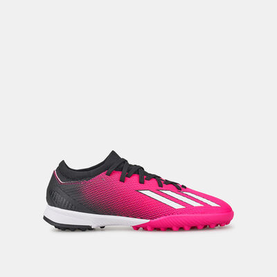 adidas Kids' X Speedportal.3 Turf Ground Football Shoe Pink