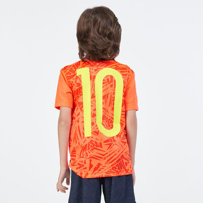 adidas Kids' Messi Football-Inspired Iconic Jersey Red