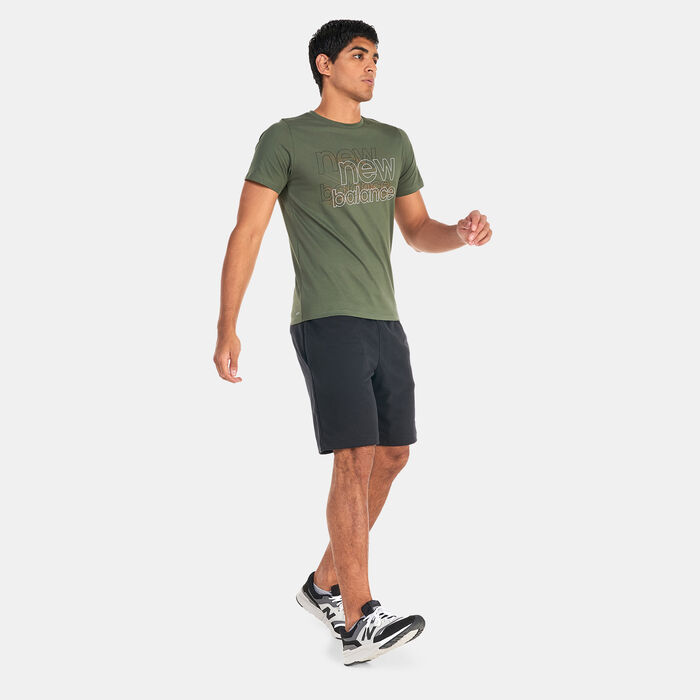 New Balance Men's Heathertech Graphic T-Shirt Grey New Balance Men's Heathertech Graphic T-Shirt Grey image number 2