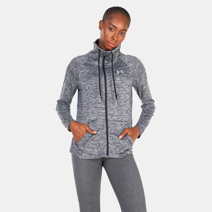 Under Armour Women's Tech™ Twist Full Zip Jacket Black Under Armour Women's Tech™ Twist Full Zip Jacket Black image number 0