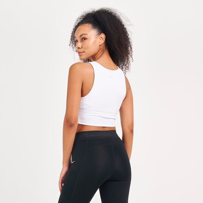Nike Women's Pro Tank Top White image number 1