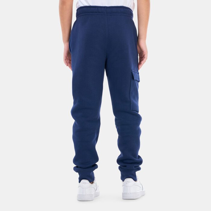 Nike Kids' Sportswear Fleece Cargo Joggers (Older Kids) Blue image number 1