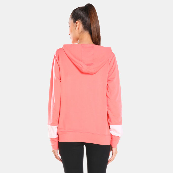 Under Armour Women's UA Rival Terry Colorblock Full-Zip Hoodie Orange Under Armour Women's UA Rival Terry Colorblock Full-Zip Hoodie Orange image number 1