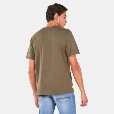Timberland Men's Outdoor HER SSNL Camo Tree Logo T-Shirt Green