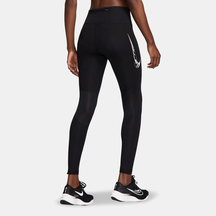 Nike Women's Fast 7/8 Running Leggings Black Nike Women's Fast 7/8 Running Leggings Black image number 1