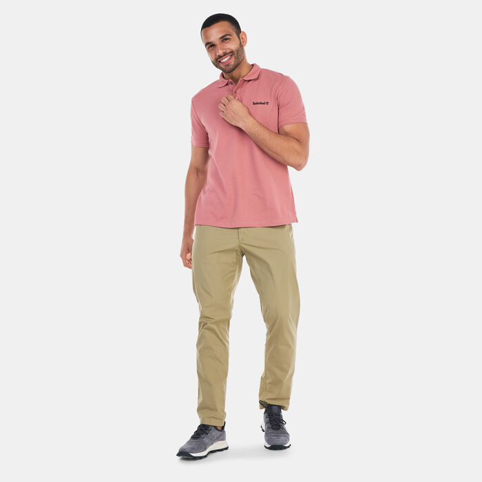 Timberland Men's Small Logo Polo Shirt Brown image number 2