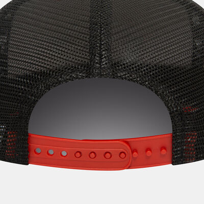 New Era Men's Patch Copper 9FIFTY Trucker Cap Orange