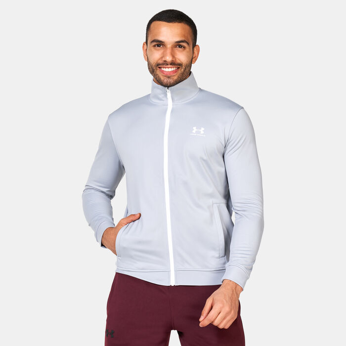 Under Armour Men's UA Sportstyle Tricot Training Jacket Grey Under Armour Men's UA Sportstyle Tricot Training Jacket Grey image number 0