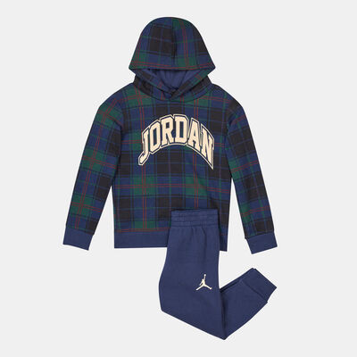 Jordan Kids' Essentials Plaid Set Blue