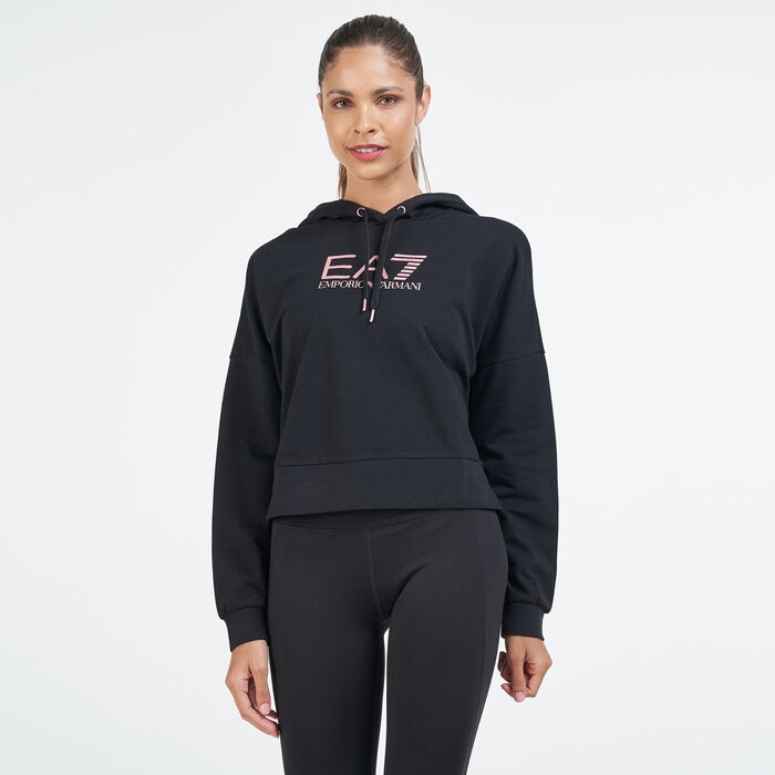 EA7 Emporio Armani Women's Brand Sweatshirt Black EA7 Emporio Armani Women's Brand Sweatshirt Black image number 0