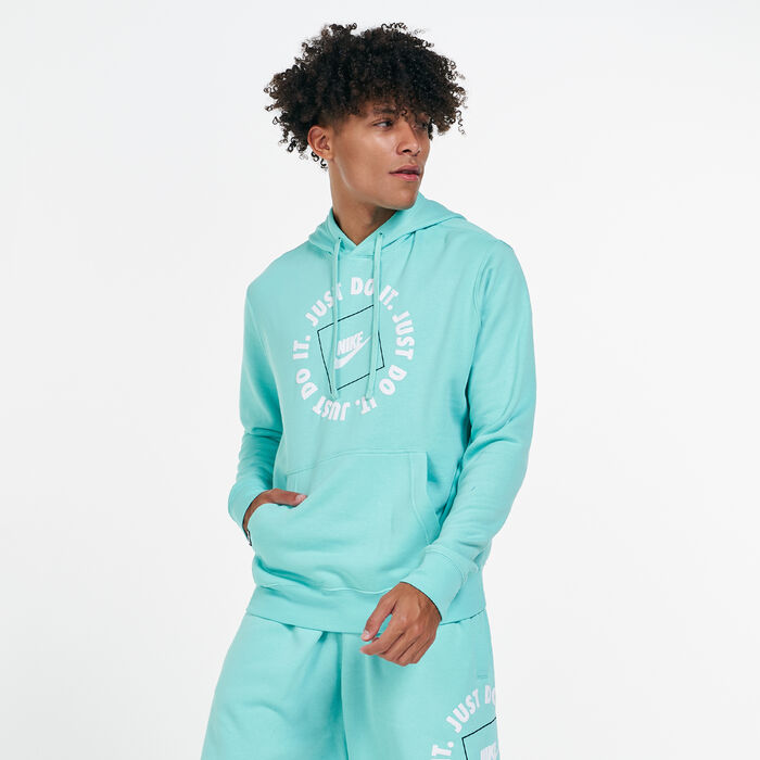 Nike Men's Sportswear Just Do It Pullover Hoodie Green image number 0