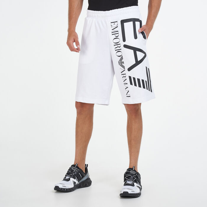 EA7 Emporio Armani Men's Logo Shorts White image number 0