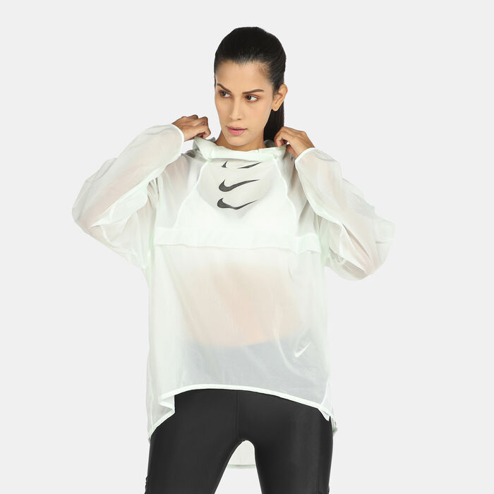 Nike Women's Run Division Pullover Packable Jacket Green Nike Women's Run Division Pullover Packable Jacket Green image number 0