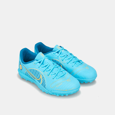 Nike Kids' Mercurial Vapor 14 Academy Turf Ground Football Shoe Blue