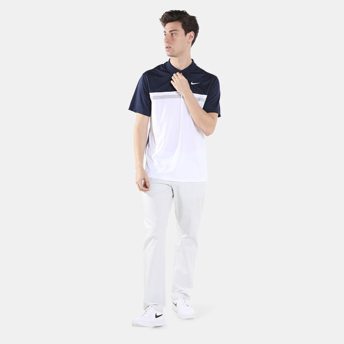 Nike Men's Dri-FIT Victory Colourblock Golf Polo Shirt White Nike Men's Dri-FIT Victory Colourblock Golf Polo Shirt White image number 2