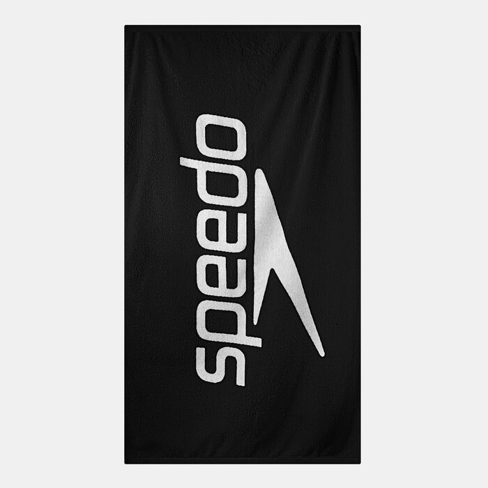 Speedo Logo Beach Towel Black image number 1