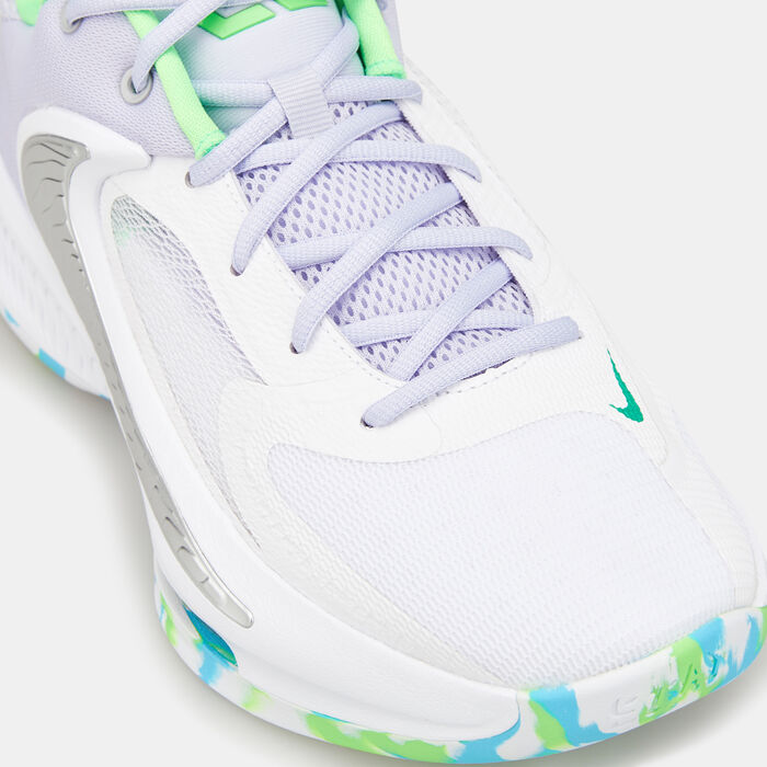 Nike Men's Zoom Freak 4 Basketball Shoe White Nike Men's Zoom Freak 4 Basketball Shoe White image number 5