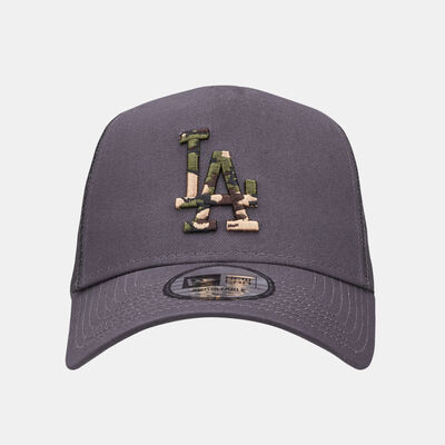 New Era Men's Los Angeles Dodgers Camo Infill Trucker Cap Grey