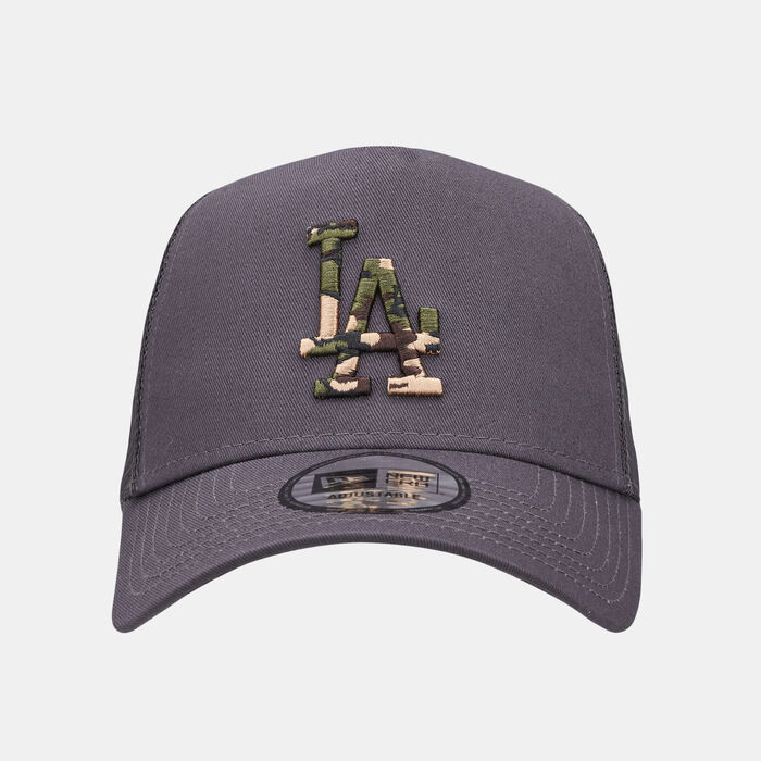 New Era Men's Los Angeles Dodgers Camo Infill Trucker Cap Grey New Era Men's Los Angeles Dodgers Camo Infill Trucker Cap Grey image number 0