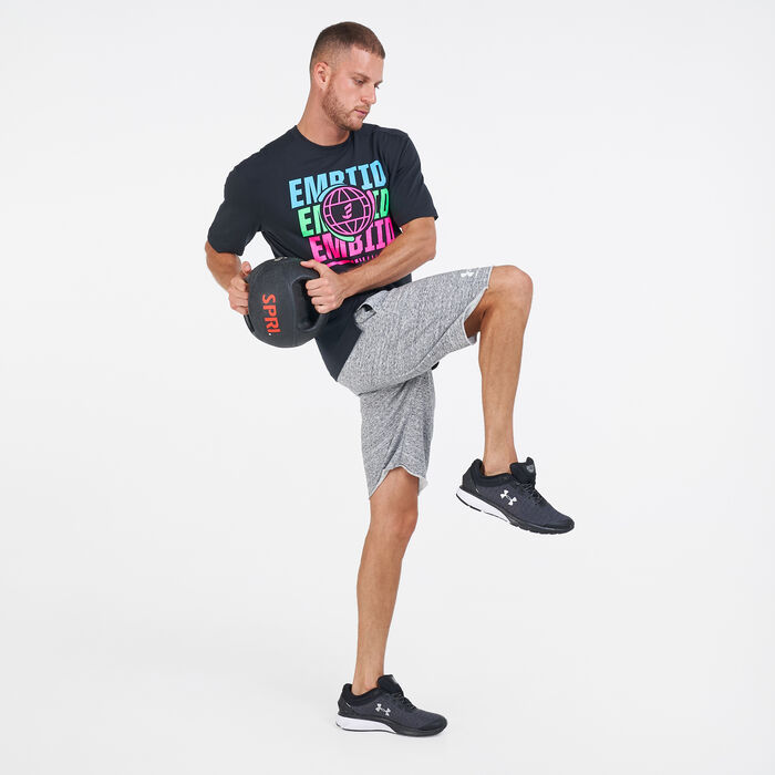 Under Armour Men's Rival Terry Shorts White Under Armour Men's Rival Terry Shorts White image number 2