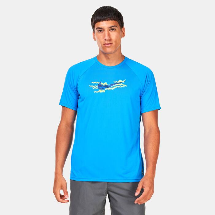 Nike Swim Men's Rashguard Blue Nike Swim Men's Rashguard Blue image number 0