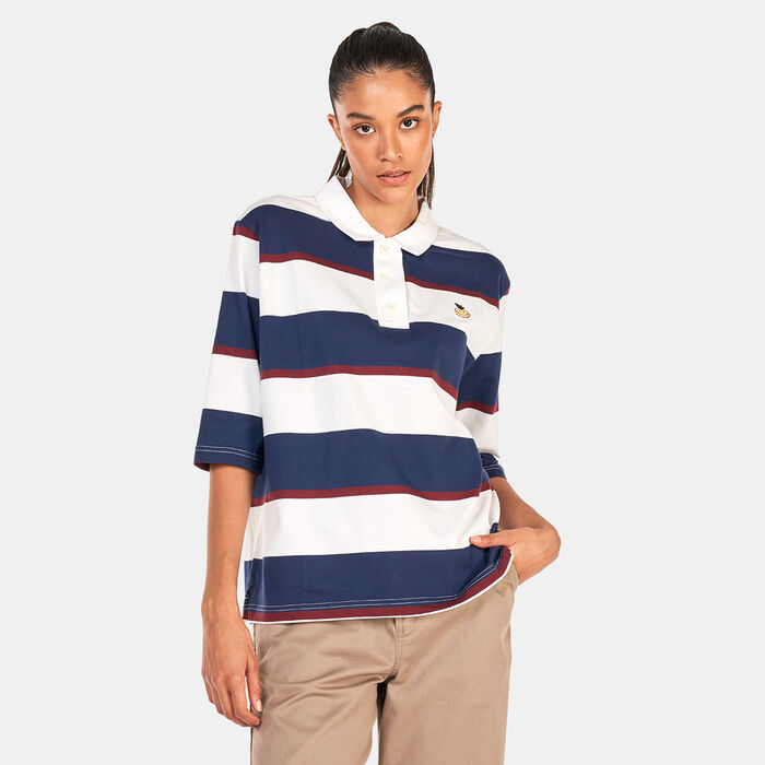 Vans Women's Anaheim OG Polo Shirt Blue Vans Women's Anaheim OG Polo Shirt Blue image number 0