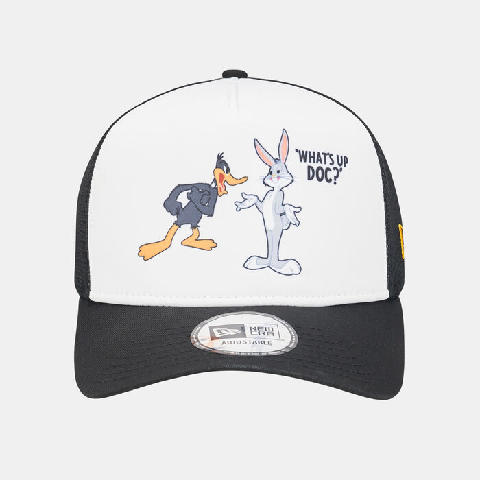 New Era Men's Looney Tunes Daffy Duck Bugs Bunny Trucker Cap Black New Era Men's Looney Tunes Daffy Duck Bugs Bunny Trucker Cap Black image number 0