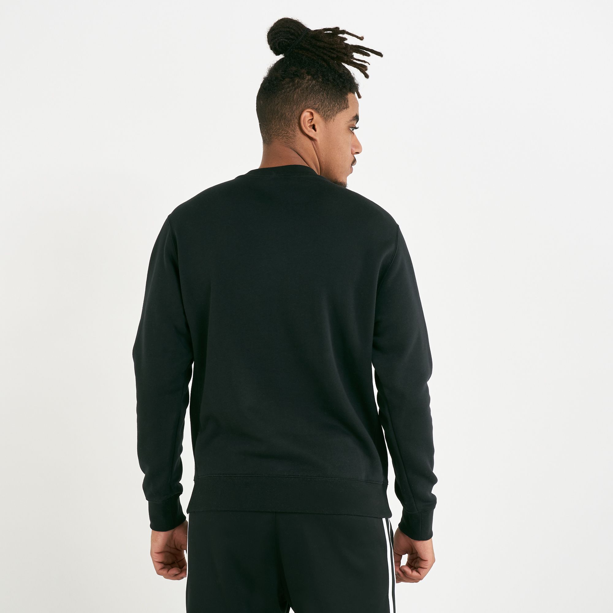 Men's Sportswear Club Fleece Crew Sweatshirt Black Nike in