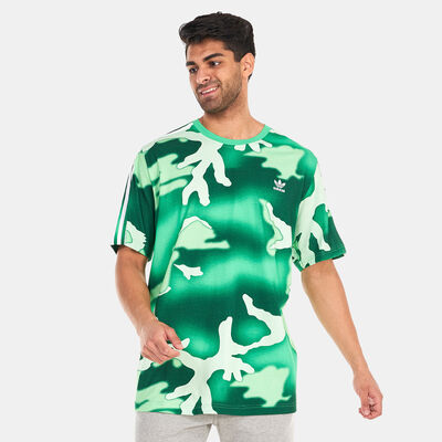 adidas Originals Men's Graphics Camo Allover Print T-Shirt Green
