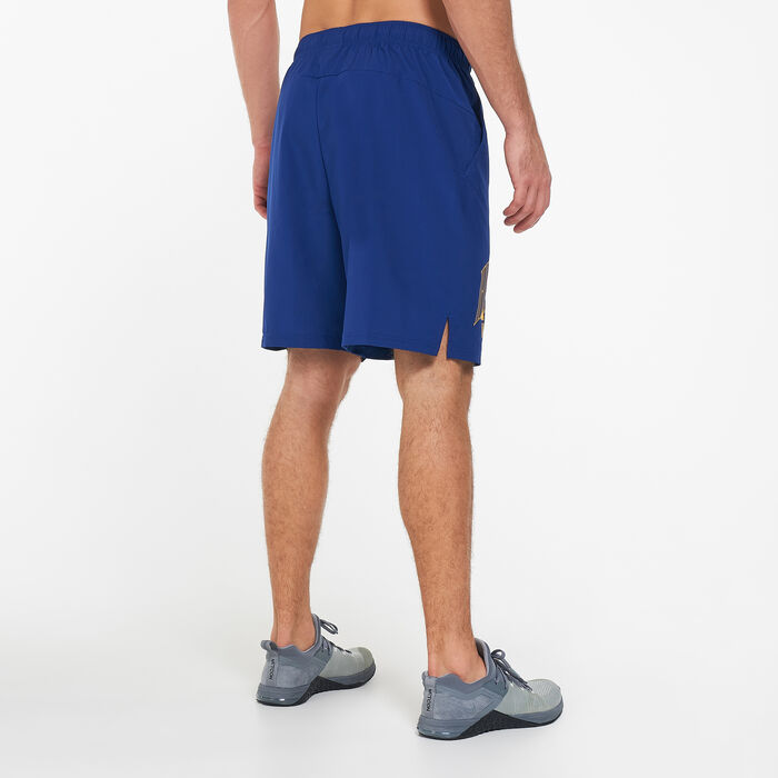 Nike Men's Dri-FIT Woven Graphic Training Shorts Blue image number 1