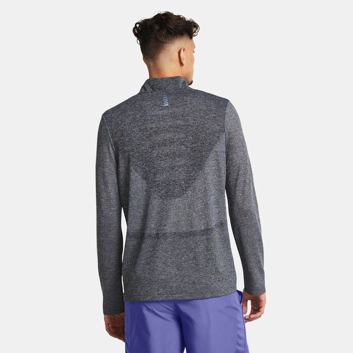 Under Armour Men's Seamless Stride ¼ Zip Running Top Purple Under Armour Men's Seamless Stride ¼ Zip Running Top Purple image number 1