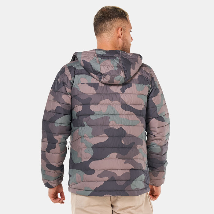 Columbia Men's Powder Lite™ Hooded Jacket Green Columbia Men's Powder Lite™ Hooded Jacket Green image number 1