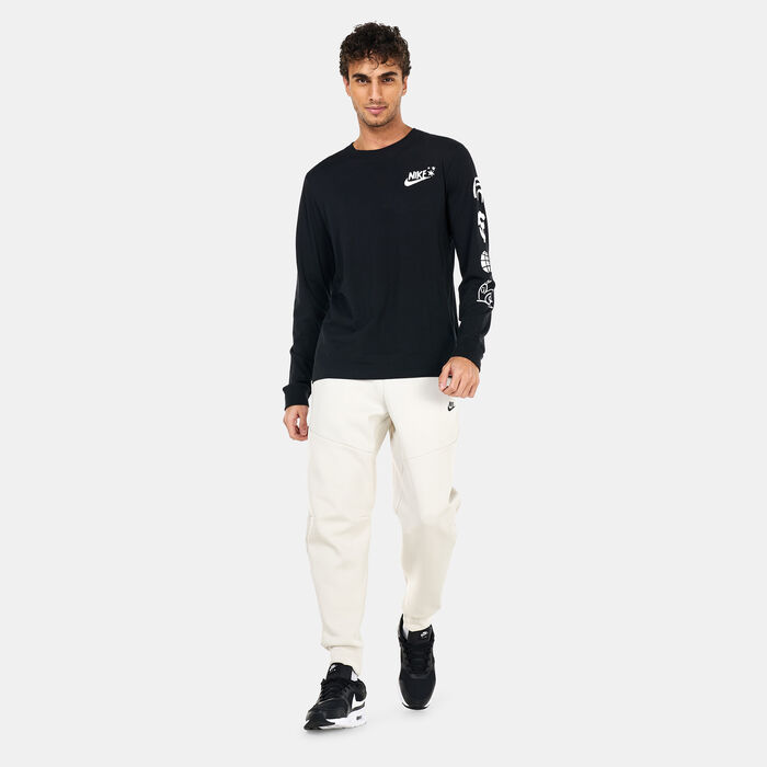 Nike Men's Sportswear Long-Sleeve T-Shirt Black Nike Men's Sportswear Long-Sleeve T-Shirt Black image number 2