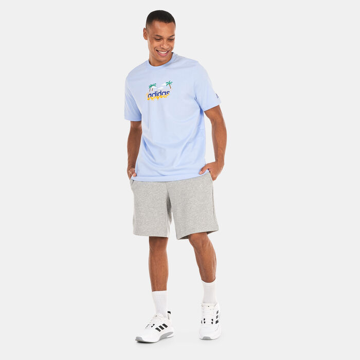 adidas Men's ALL SZN French Terry Shorts Grey image number 2