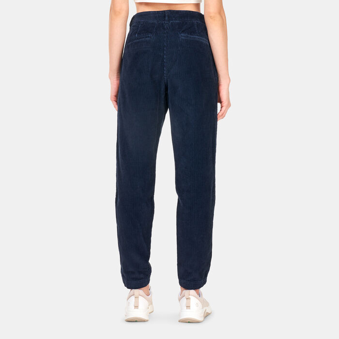 Timberland Women's Corduroy Relaxed Fit Pants Blue Timberland Women's Corduroy Relaxed Fit Pants Blue image number 1