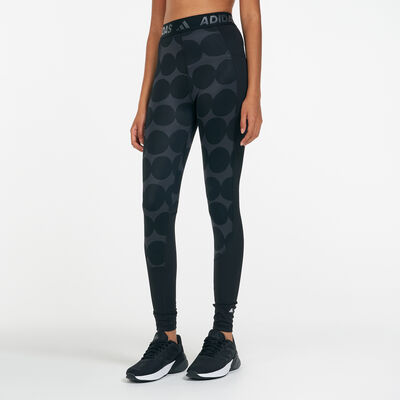 adidas Women's x Marimekko Techfit Long Leggings Black adidas Women's x Marimekko Techfit Long Leggings Black