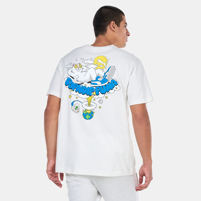 PUMA Men's x RIPNDIP Graphic T-Shirt Beige PUMA Men's x RIPNDIP Graphic T-Shirt Beige image number 1