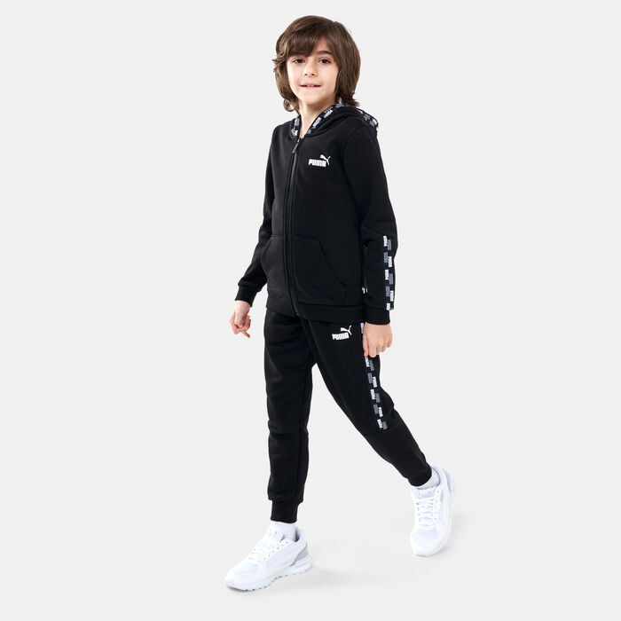 PUMA Kids' POWER Tape Hoodie Black PUMA Kids' POWER Tape Hoodie Black image number 2