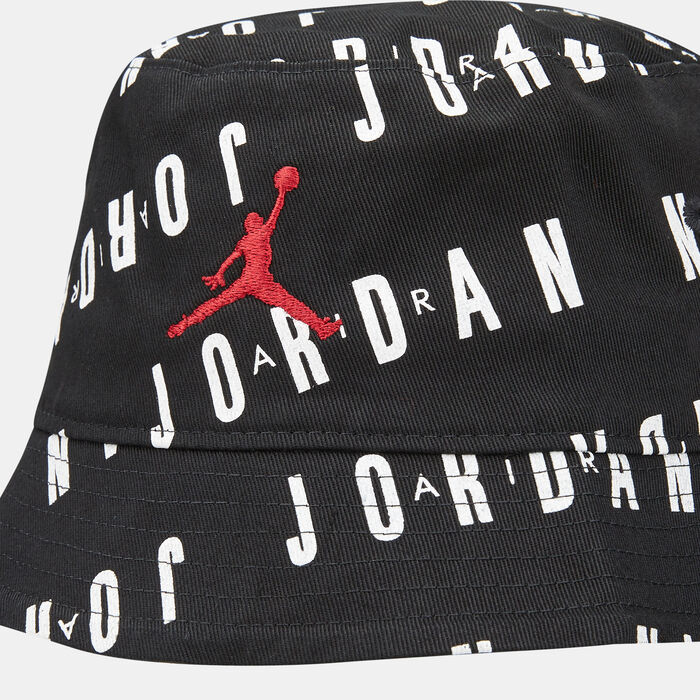 Nike Kids' Allover Print Bucket Hat Black Nike Kids' Allover Print Bucket Hat Black image number 2