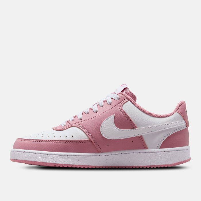 Nike Women's Court Vision Low Next Nature Shoes Red Nike Women's Court Vision Low Next Nature Shoes Red image number 2
