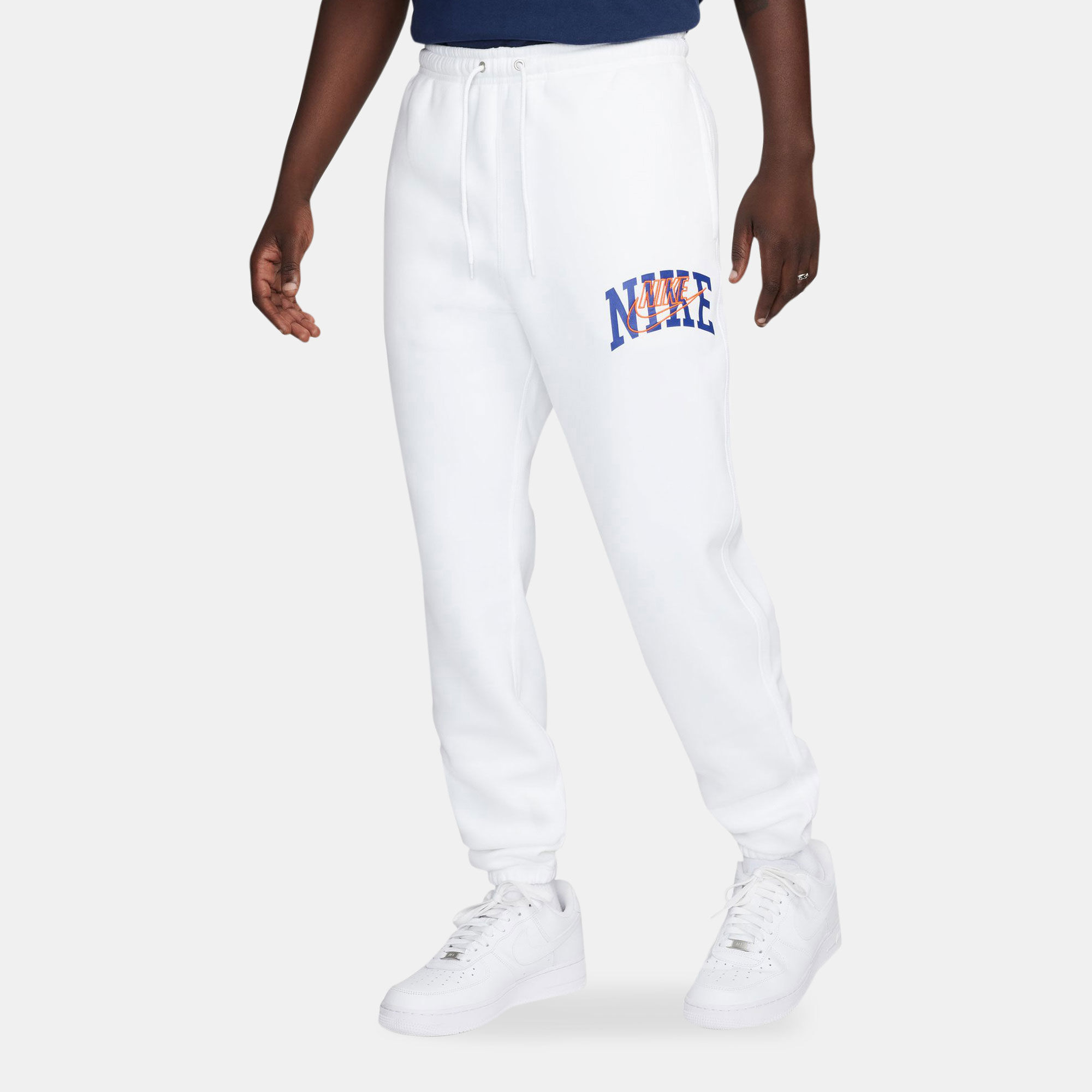 Men s Club Fleece Cuffed Trousers White Nike in Qatar SSS