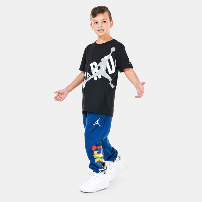 Jordan Kids' Throwback Graphic T-Shirt (Older Kids) Black image number 2