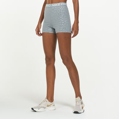 Nike Women's Pro Dri-FIT High-Rise Shorts Grey