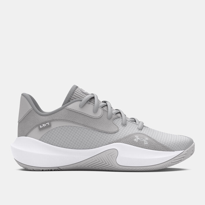 Under Armour Lockdown 7 Low Basketball Shoes Grey Under Armour Lockdown 7 Low Basketball Shoes Grey image number 0