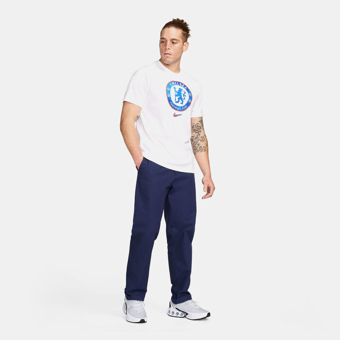 Nike Men's Chelsea Crest T-Shirt White Nike Men's Chelsea Crest T-Shirt White image number 2
